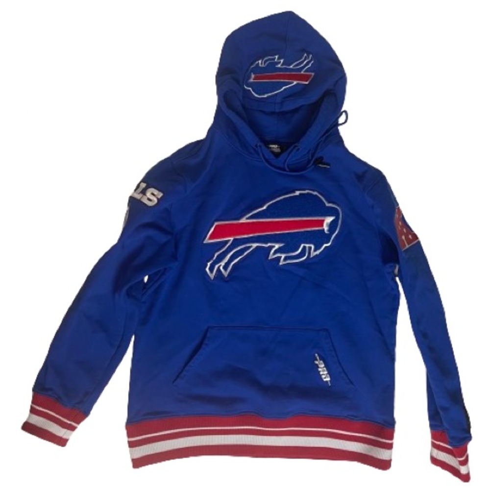 NFL Buffalo Bill Pro Standard Pullover Fleece Hoodie Mens Size Lg